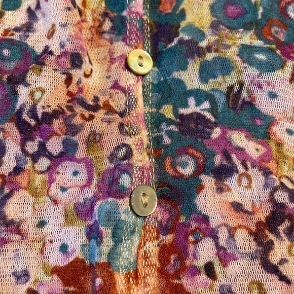 Anthropologie Multicolor Floral Blouse - Picture 9 of 9
